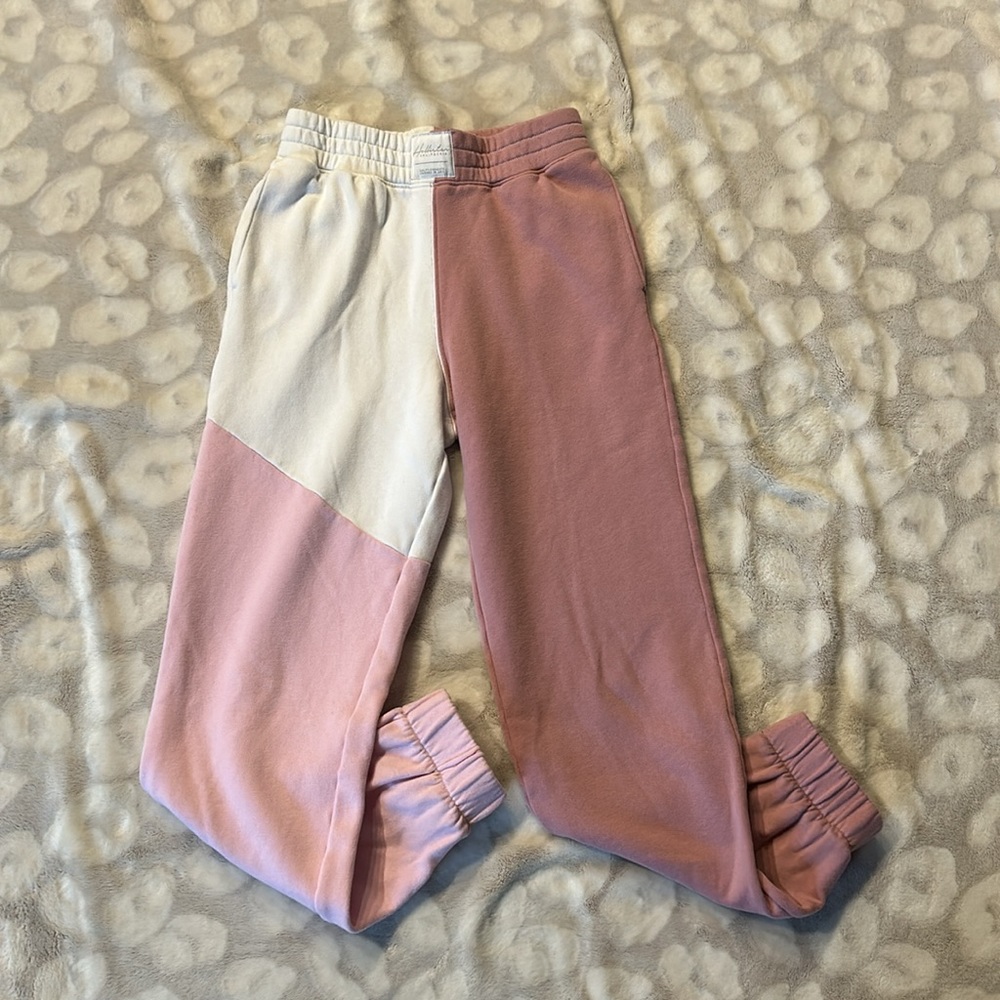 Hollister Ultra High Rise 2 Toned Sweatpants Joggers Size XS